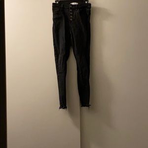 Black high waisted jeans